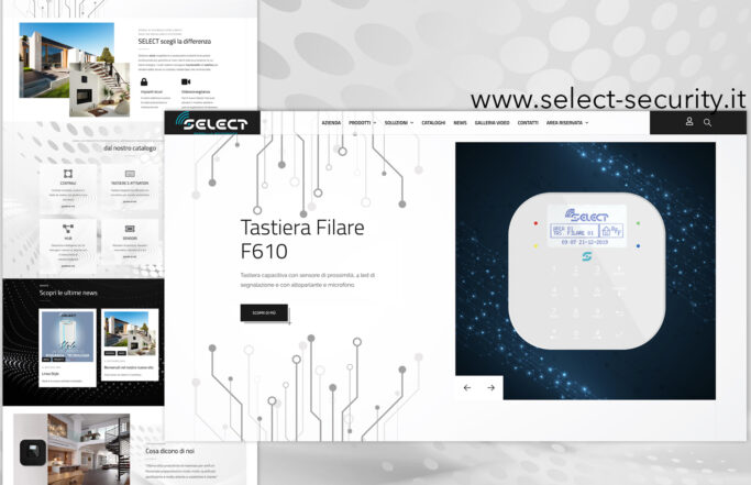 Restyling sito produzione sistemi d’allarme